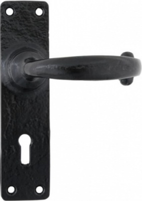 Classic MF Lever Door Handle on Lock Backplate